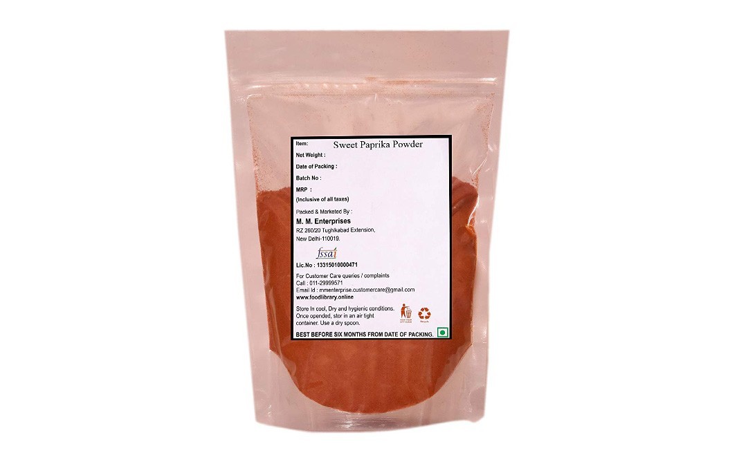 Food Library Sweet Paprika Powder    Pack  200 grams